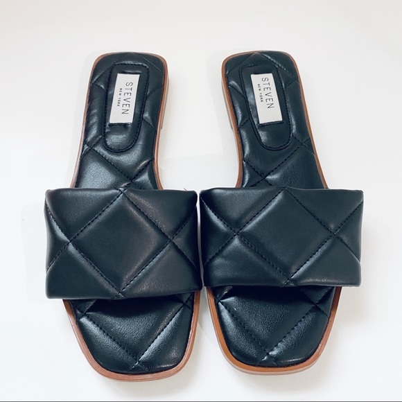 NEW Steven by Steve Madden quilted slides - Picture 1 of 4